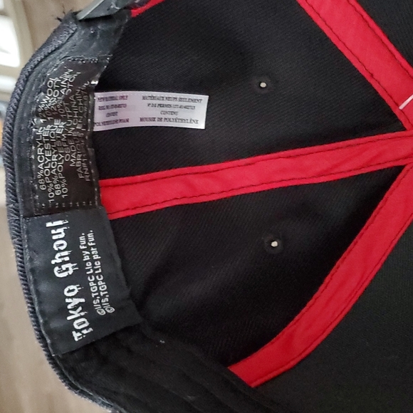 Tokyo Ghoul Anime Logo Sublimated Flat Brim Baseball Cap Snapback Hat - Picture 7 of 7